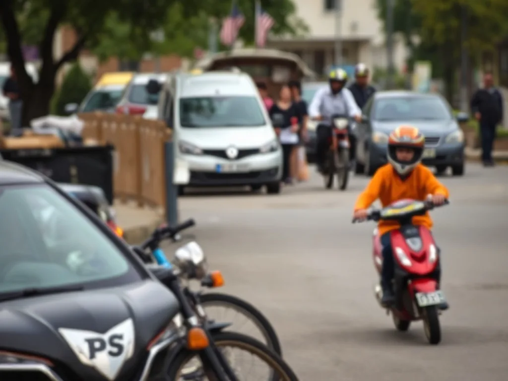 Enseigne discrète d'une auto-école de village en Seine-et-Marne, avec une voiture d'apprentissage garée devant.