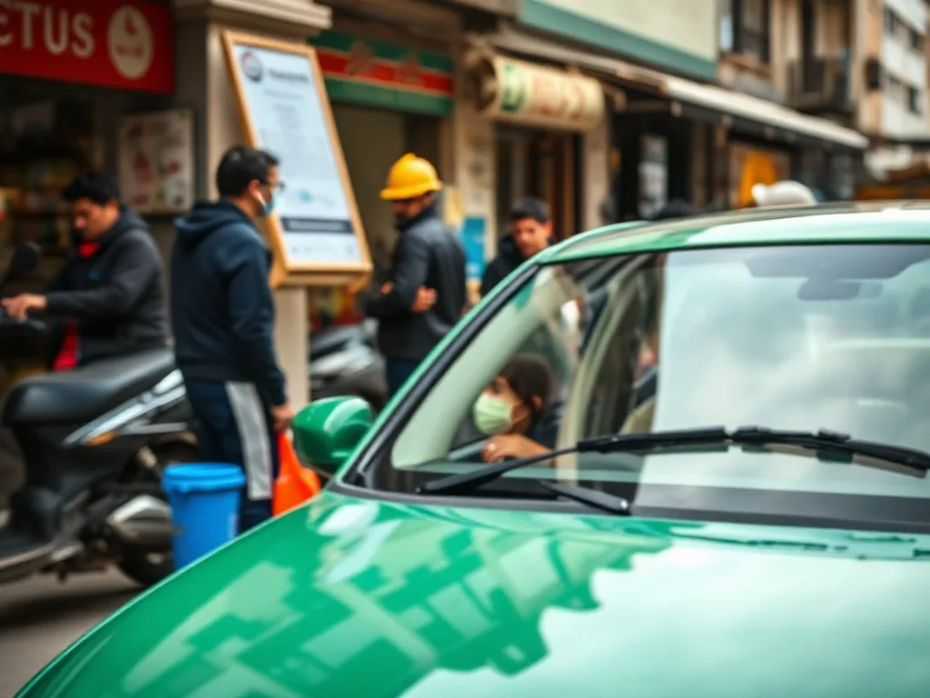 Écran de smartphone affichant une application d’auto-école en ligne, posé sur une table à côté d’un livret de code et d’une