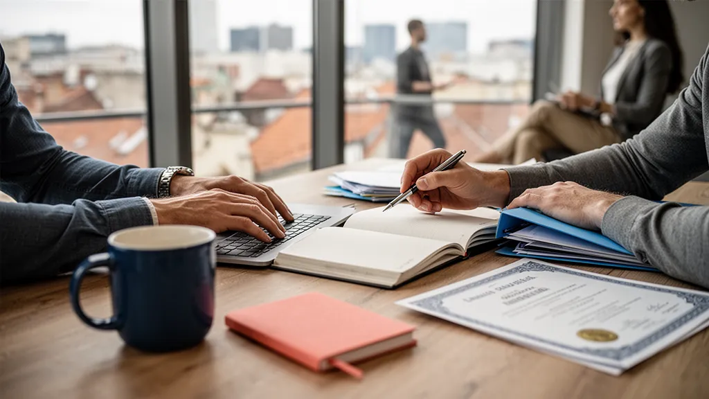 Salle de classe moderne à Paris avec alternants en formation et tuteurs d'entreprise