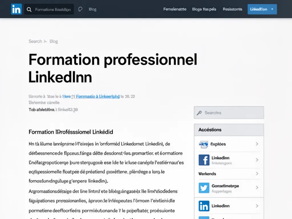 Écran montrant la page d'un cours LinkedIn Learning, avec un profil LinkedIn ouvert en arrière-plan
