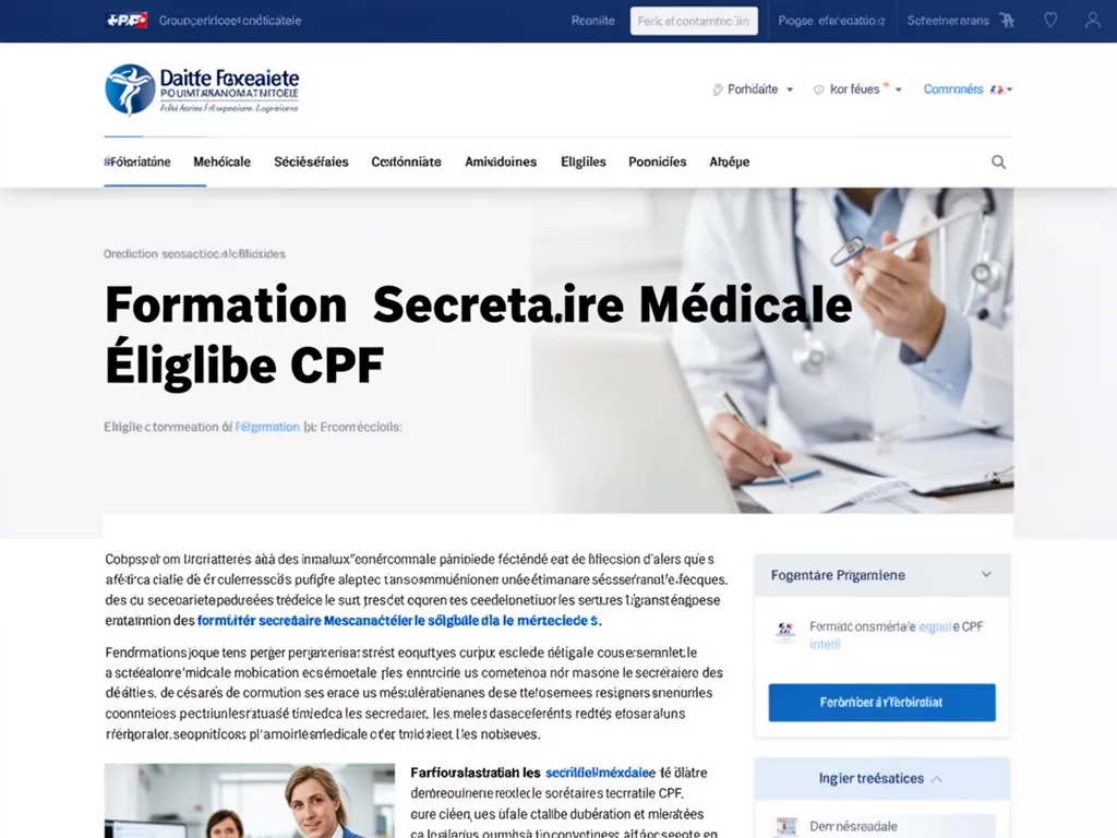 Salle de formation avec stagiaires travaillant sur des dossiers médicaux et un formateur expliquant un logiciel