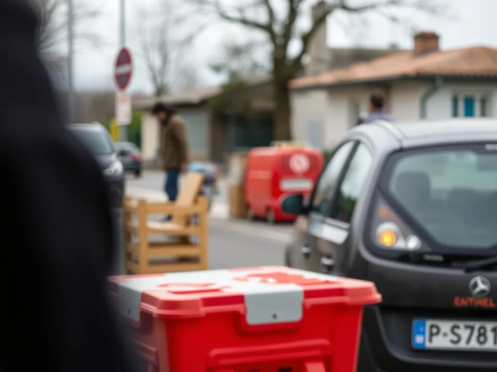Document administratif avec tampon officiel et logo label qualité posé sur un volant